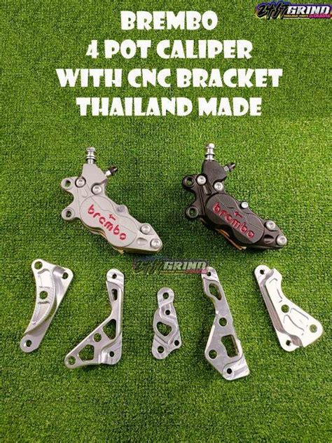 Pot Caliper With Cnc Bracket For Click Pcx Aerox Nmax Mio