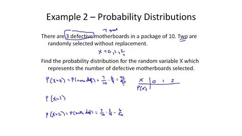 Probability Distributions For Discrete Random Variables Example YouTube