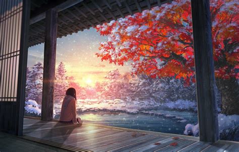 Autumn Anime Wallpapers Top Free Autumn Anime Backgrounds