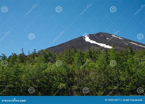 Mount Io Zan Naked Mountain Hokkaido Japan Royalty Free Stock Photo