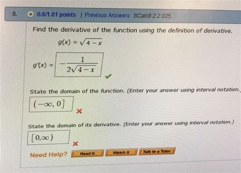 Solved Points Previous Answers Scalc Chegg