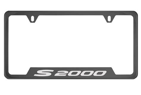 Honda S2000 Black Chrome License Plate Frame Etsy