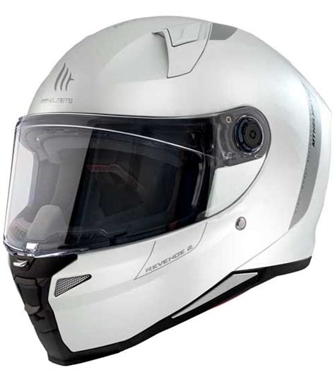 CASCO MT HELMETS REVENGE 2 S BLANCO BRILLO A0