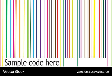 Color barcode Royalty Free Vector Image - VectorStock