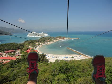 Labadee Haiti Zipline - View at the start. What a ride !! | Ziplining ...