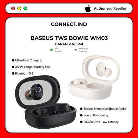 Jual Baseus Bowie Wm Tws H Lifetime Earphone Bluetooth Ultra Low