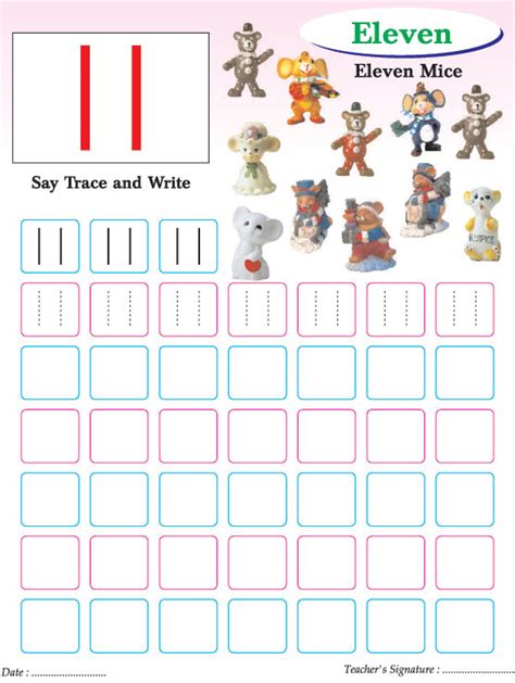 Numbers Writing Practice Worksheet 11 Download Free Numbers Writing