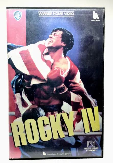 Rocky Iv Vhs Pal Very Rare Ex Rental Big Box Tested