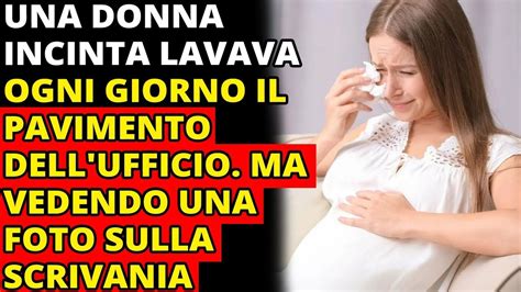 Una Donna Incinta Lavava Ogni Giorno Il Pavimento Dell Ufficio Ma