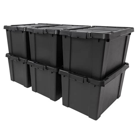 Buy Iris Usa 19 Gallon Stackable Heavy Duty Tote Bin With Secure Lid 6