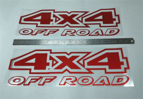 Red 4x4 Off Road Truck Bed Decal Set For Ford Super Duty F250 Vinyl Stickers Ebay