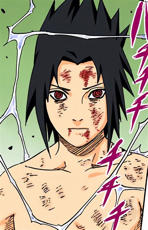 Sasuke Manga Panels Colored