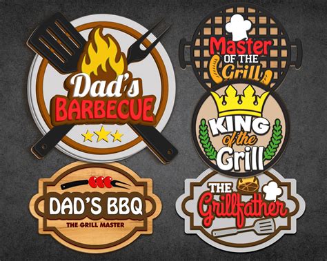 Dads Bbq Svg Bundle Laser Cut File King Of The Grill Master Cooking