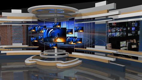 TV News Sports Weather Set Designs by Park Place Studio