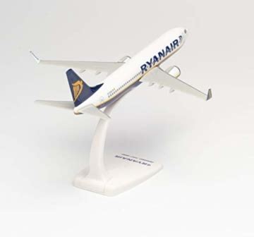 Herpa 609395 Boeing 737 800 Ryanair Passagierflugzeug Wings Modell