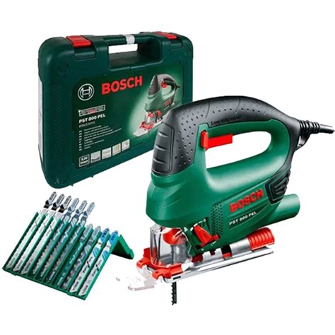 Лобзик электрический Bosch PST 800 PEL 10 пилок 06033A0101 купить