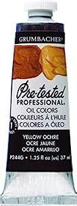 Grumbacher Pre Tested Oil Paint 37ml 1 25 Oz Yellow Ochre P244G