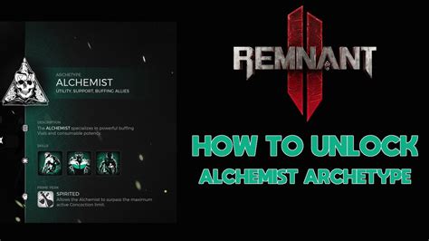 Remnant 2 How To Unlock The Secret Alchemist Archetype YouTube