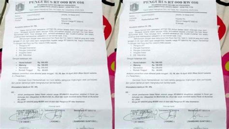 Bikin Resah Viral Pengurus RT Di Cengkareng Minta THR Rp 300 Ribu Ke