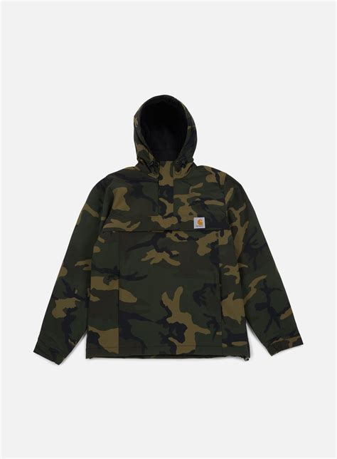 Carhartt Wip Nimbus Pullover Jacket Men Camo Combat Green Graffitishop