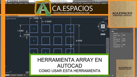 ARRAY AUTOCAD Comando ARRAY AUTOCAD AUTOCAD ARRAY Como Usar ARRAY