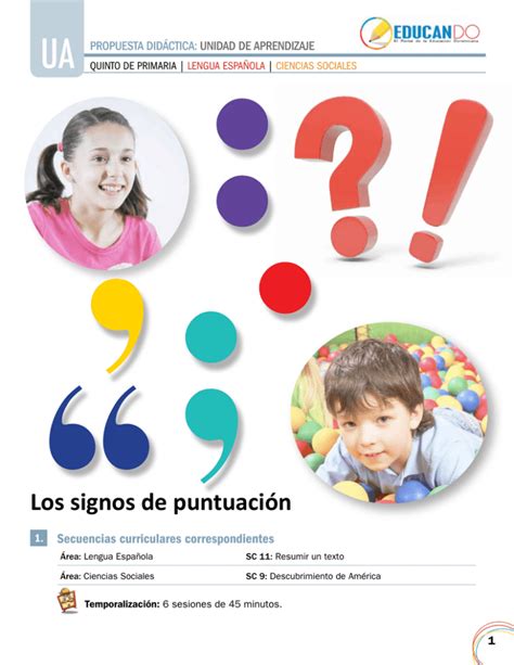 Los signos de puntuación