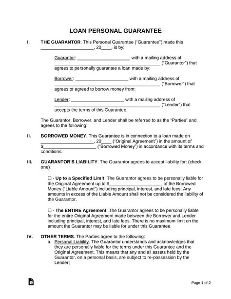 Free Loan Agreement Templates Pdf Word Eforms