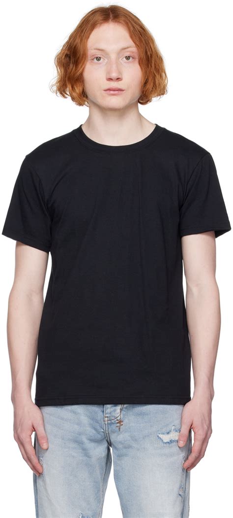 Naked Famous Denim Black Circular T Shirt Naked And Famous Denim