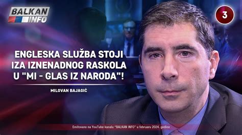 INTERVJU Milovan Bajagić Engleska služba stoji iza raskola u MI