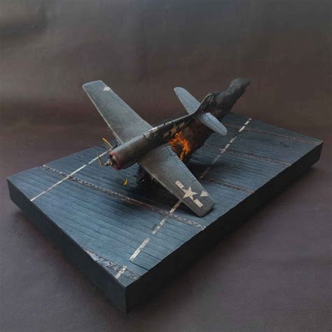 Hellcat F6F Aircraft Carrier Diorama. 1/48 Scale. - Etsy