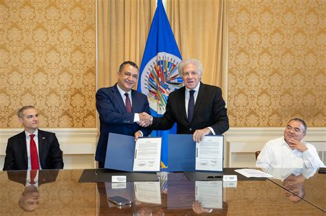 La Jce Y La Oea Firman Convenio Cooperaci N T Cnica De Cara