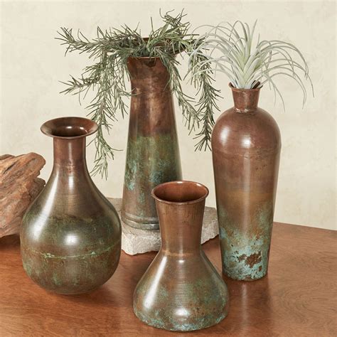 Atmore Copper Decorative Vase Set Of 4