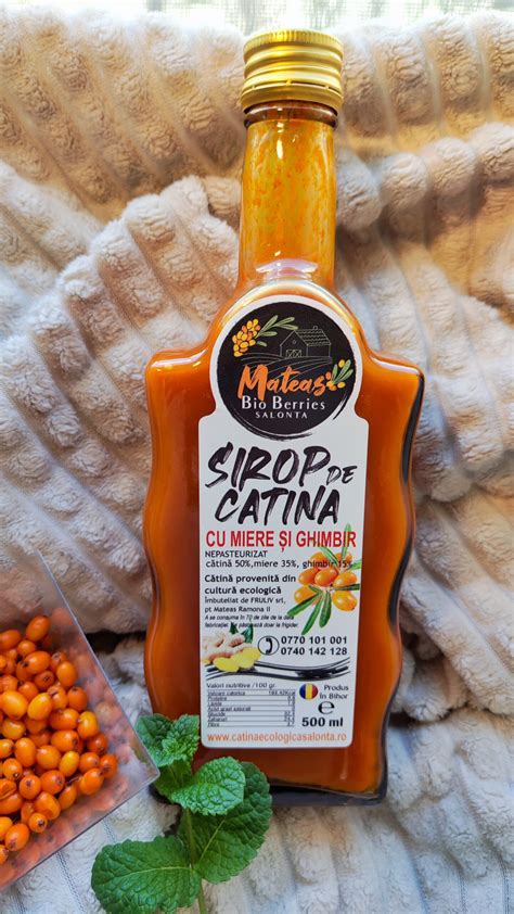 Sirop De Catina Cu Miere De Albine Si Ghimbir MATEAS BIO BERRIES