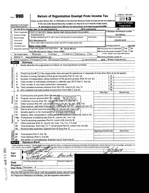 Fillable Online Form 990 Return Of Organization Exempt From Income Tax