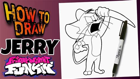 HOW TO DRAW FRIDAY NIGHT FUNKIN TOM AND JERRY JERRY Como Dibujar A