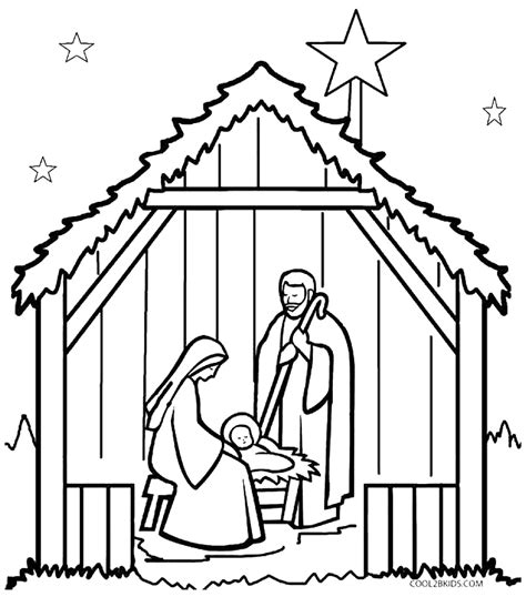 Birth Of Jesus Coloring Page | Free download on ClipArtMag