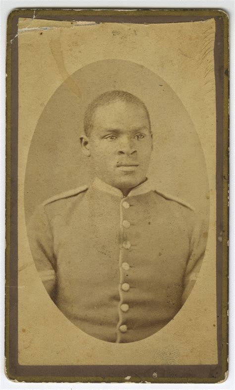 Carte De Viste Of A Buffalo Soldier National Museum Of African