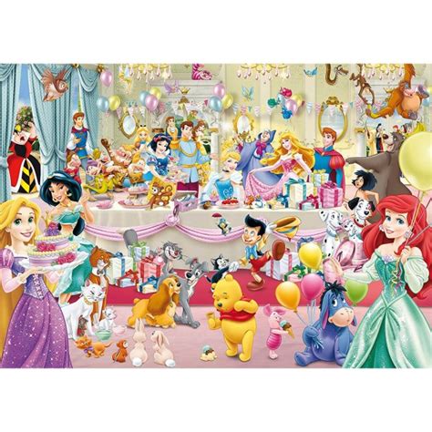 Puzzle 1000 pièces Fête d anniversaire Disney King Puzzles Rue