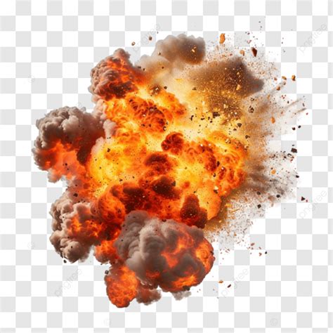 Big Explosion With Smoke Big Explosion Smoke PNG Transparent Image