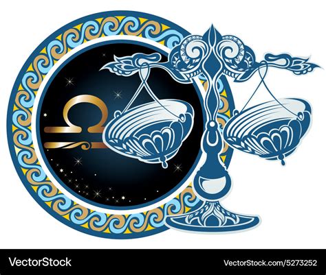 Zodiac Signs Libra Royalty Free Vector Image