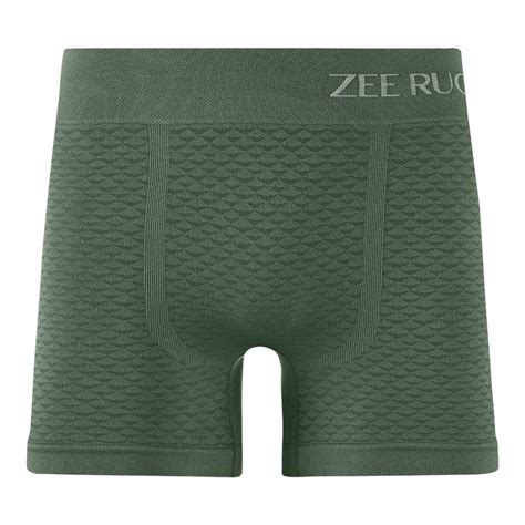 Cueca Boxer Jacquard Texturizado Sem Costura Verde Floresta