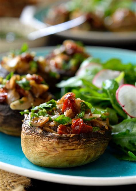 Vegan Stuffed Mushrooms Cilantro And Citronella