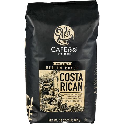 Cafe Ol By H E B Whole Bean Medium Roast Costa Rican Coffee Shop