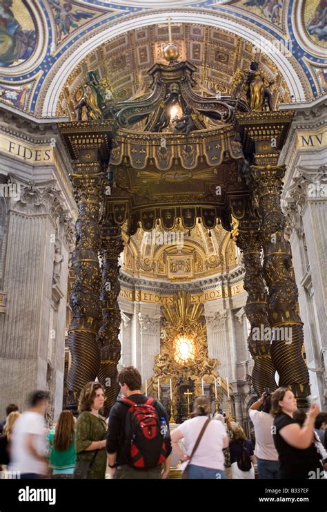 Rome, Italy, St. Peter's Basilica, interior view Stock Photo - Alamy