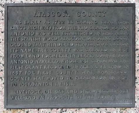 Atascosa County Texas history, cities & towns, courthouse, vintage maps ...