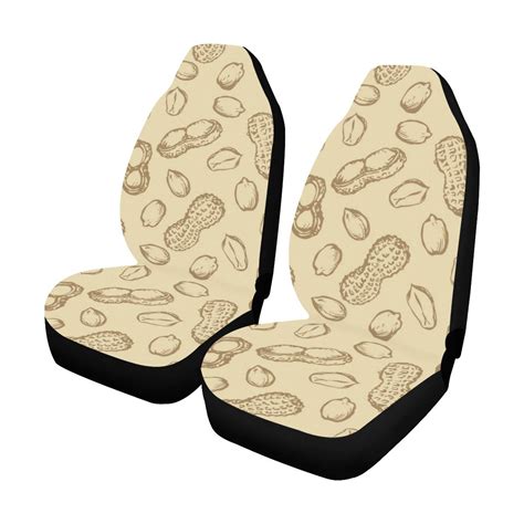 Peanut Pattern Print Design A02 Universal Fit Car Seat Covers - JorJune