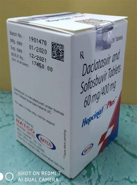 Natco Hepcinat Plus Tablets, 28, Prescription at Rs 8900/bottle in ...