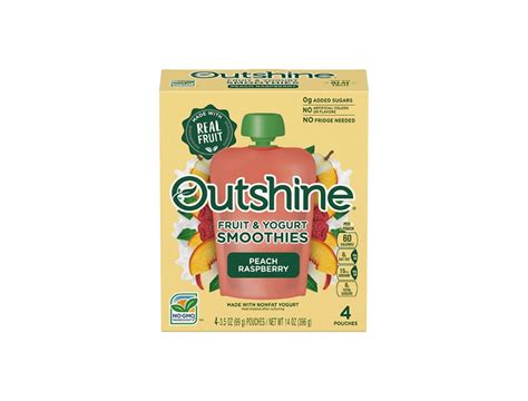 Peach Raspberry Fruit And Yogurt Smoothies Official Outshine®