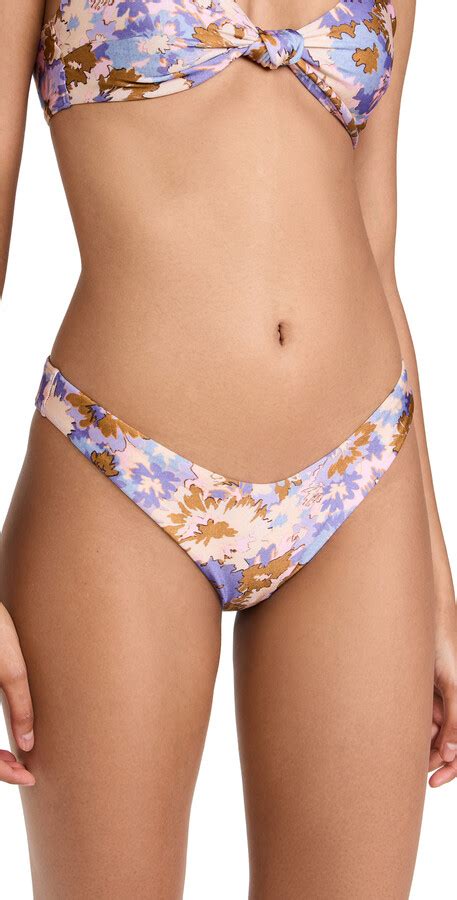 Zimmermann Violet Scoop Bikini Bottoms Shopstyle Two Piece Swimsuits