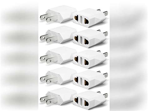 Unidapt Pack Eu Europe To Us Plug Adapter Type A Outlet European To